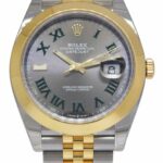 NOS Rolex Datejust 41 18k YG/Steel Wimbledon Dial Mens Watch BP '19 126303