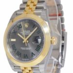 NOS Rolex Datejust 41 18k YG/Steel Wimbledon Dial Mens Watch BP '19 126303