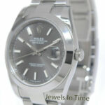 NOS Rolex Datejust 41 SS Rhodium Index Dial Oyster Mens Watch B/P '21 126300