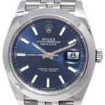 NOS Rolex Datejust 41 Steel Blue Dial Jubilee Bracelet Mens Watch B/P '21 126300