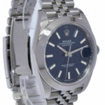 NOS Rolex Datejust 41 Steel Blue Dial Jubilee Bracelet Mens Watch B/P '21 126300