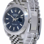 NOS Rolex Datejust 41 Steel Blue Dial Jubilee Bracelet Mens Watch B/P '21 126300