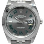 NEW Rolex Datejust 41 Steel Gray Wimbledon Dial Jubilee Watch B/P '24 126300