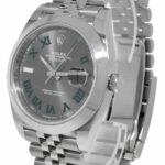 NEW Rolex Datejust 41 Steel Gray Wimbledon Dial Jubilee Watch B/P '24 126300