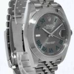 NEW Rolex Datejust 41 Steel Gray Wimbledon Dial Jubilee Watch B/P '24 126300