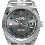 NEW Rolex Datejust 41 Steel Gray Wimbledon Dial Jubilee Watch B/P '24 126300