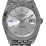 NOS Rolex Datejust 41 Steel Silver Dial Jubilee Bracelet Watch B/P '21 126300