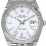 NOS Rolex Datejust 41 Steel White Dial Jubilee Bracelet Watch B/P '23 126300