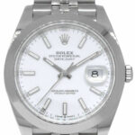 NOS Rolex Datejust 41 Steel White Dial Jubilee Bracelet Watch B/P '23 126300