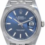 NOS Rolex Datejust 41mm Steel Blue Dial Mens Jubilee Watch B/P '20 126300