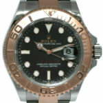 NOS Rolex Yacht-Master 40 18k Rose Gold/Steel Black Dial Watch B/P '21 126621