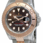 NOS Rolex Yacht-Master 40 18k Rose Gold/Steel Chocolate Watch B/P '22 126621