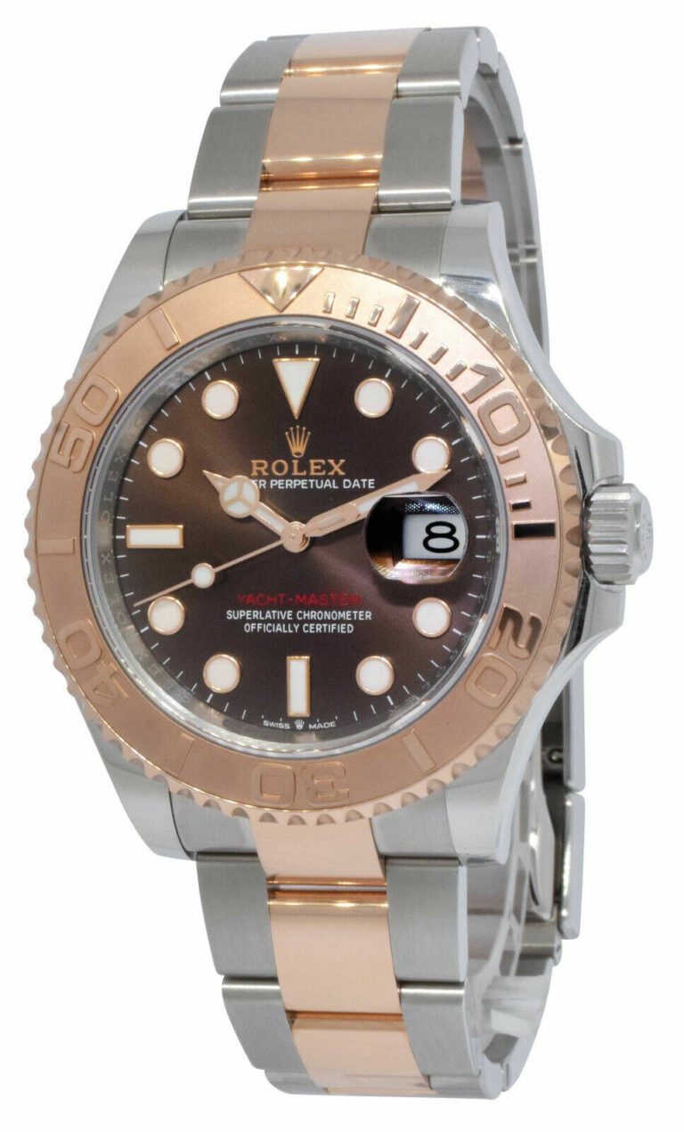 NOS Rolex Yacht-Master 40 18k Rose Gold/Steel Chocolate Watch B/P '22 126621