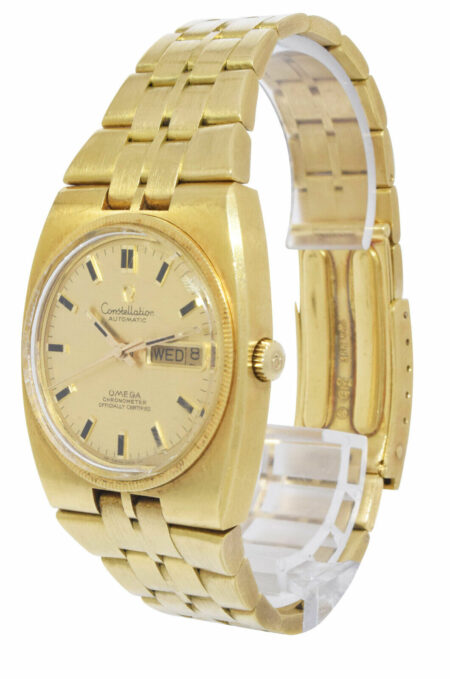 Omega Constellation Day-Date 18k Yellow Gold Mens 36mm Automatic Watch 168.045