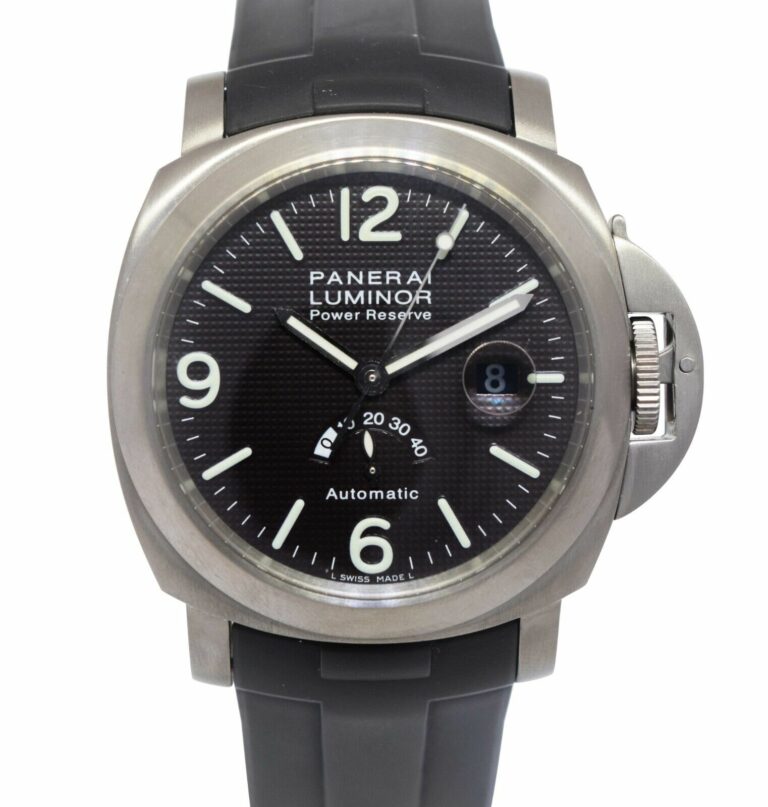 Panerai Luminor Power Reserve PAM 57 Titanium Brown Dial 44mm Watch PAM00057