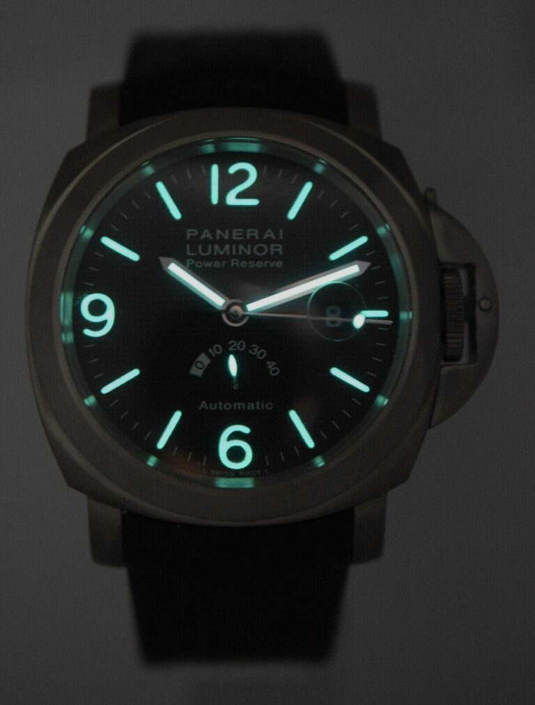 Panerai Luminor Power Reserve PAM 57 Titanium Brown Dial 44mm Watch PAM00057