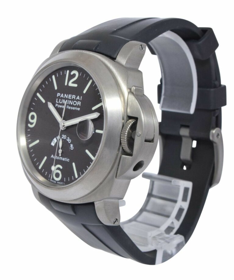 Panerai Luminor Power Reserve PAM 57 Titanium Brown Dial 44mm Watch PAM00057