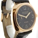 Panerai Radiomir 8 Day 18K Rose Gold Black Dial Mens Watch/ Box G Pam00197