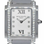 Patek Philippe Twenty~4 Steel 
Diamond Timeless White Ladies Watch 24 4910/10A