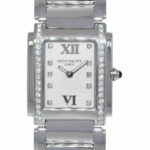 Patek Philippe Twenty~4 Steel 
Diamond Timeless White Ladies Watch 24 4910/10A