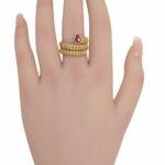 Bvlgari Serpenti Tubogas 18k Yellow Gold 
Ruby Snake Ring