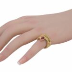 Bvlgari Serpenti Tubogas 18k Yellow Gold 
Ruby Snake Ring