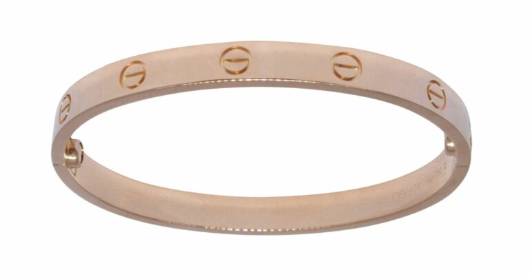 Cartier Love Bracelet 18k Rose Gold Size 17 Box/Papers 2022 B6067417