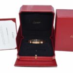 Cartier Love Bracelet 18k Rose Gold Size 17 Box/Papers 2022 B6067417