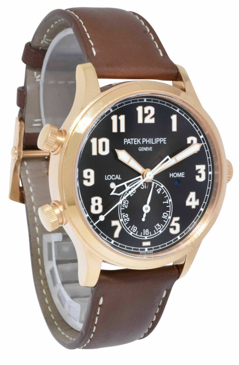 Patek Philippe 5524 Complications 18k Rose Gold Pilots Watch B/P '20 5524R