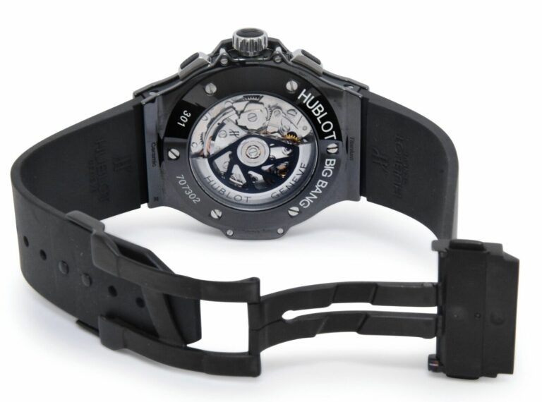 Hublot Big Bang Chronograph Black Magic Ceramic Mens 44mm Watch 301.CX.130.RX