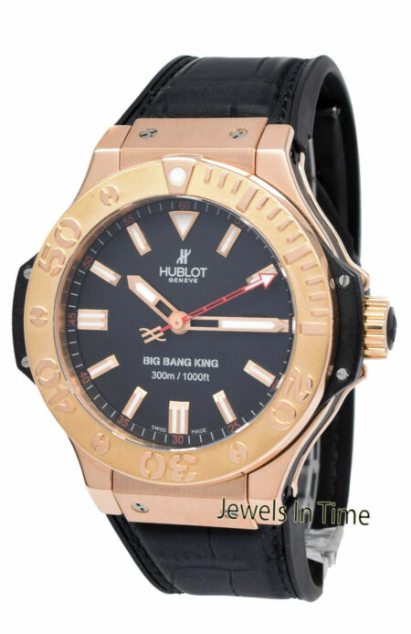 Hublot Big Bang King Gold Black Dial 48mm Watch/Box 322.PX.100.RX