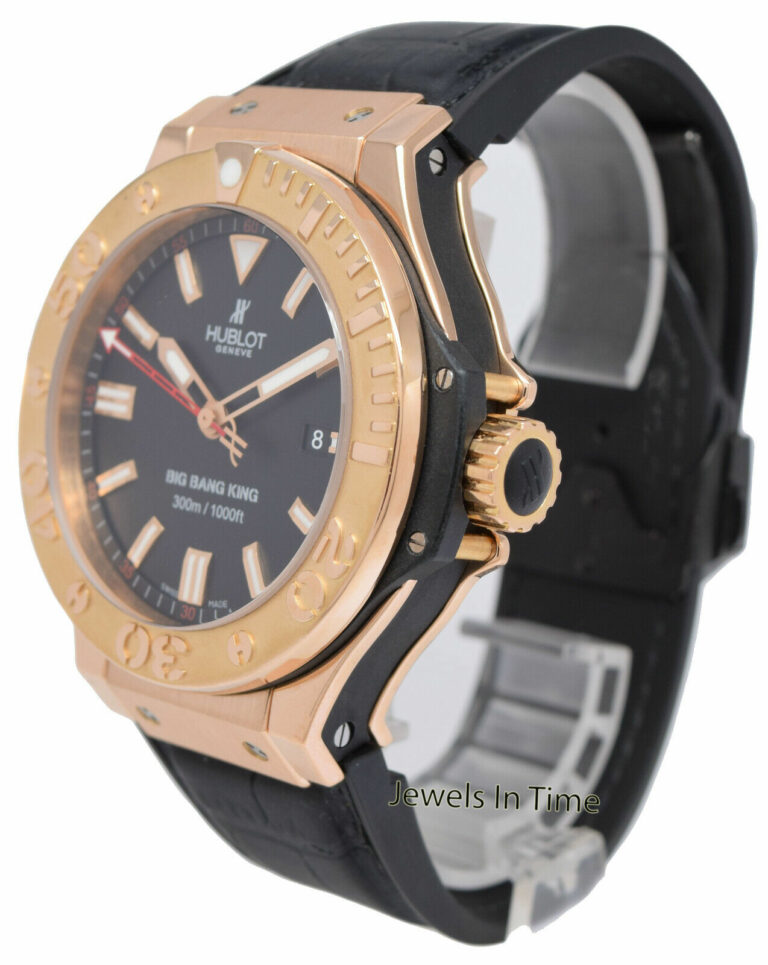 Hublot Big Bang King Gold Black Dial 48mm Watch/Box 322.PX.100.RX