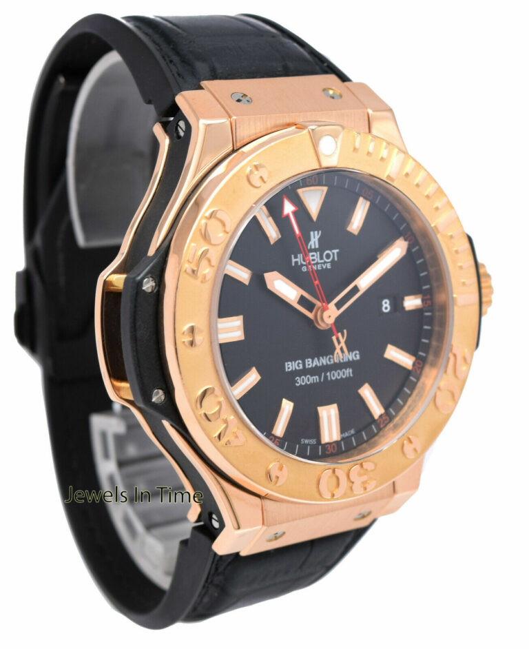 Hublot Big Bang King Gold Black Dial 48mm Watch/Box 322.PX.100.RX