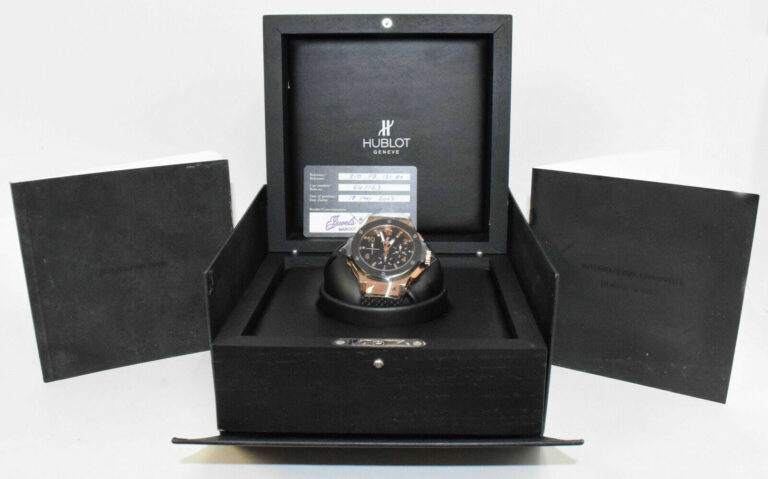 Hublot Big Bang Rose Gold /Ceramic Black Dial 44mm Watch B/P 301.PB.130.RX