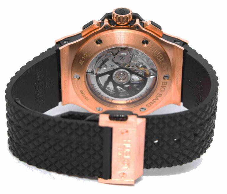 Hublot Big Bang Rose Gold /Ceramic Black Dial 44mm Watch B/P 301.PB.130.RX