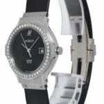 Hublot MDM 18k White Gold 
Diamond Bezel Ladies 28mm Quartz Watch 1392.4.054