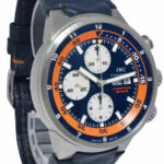 IWC Aquatimer Chronograph Cousteau Divers Steel Blue/Orange 43m Watch IW378101