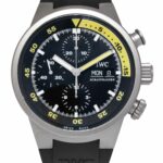 IWC Aquatimer Chronograph Titanium Black/Yellow Mens 42m Watch 3719 IW371918