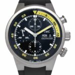 IWC Aquatimer Chronograph Titanium Black/Yellow Mens 42m Watch 3719 IW371918