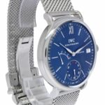 IWC Portofino 5101 Steel Eight Days Blue Dial Mens 45mm Manual Watch IW510116