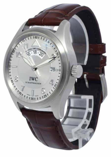 IWC Spitfire UTC 3251 Stainless Steel Pilot Mens 39mm Automatic Watch IW3251-07