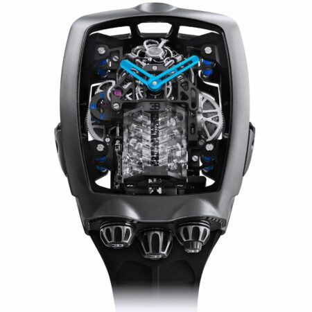 Jacob 
Co. Bugatti Chiron Tourbillon Skeleton Titanium Watch B/P  BU200.20AB.AA