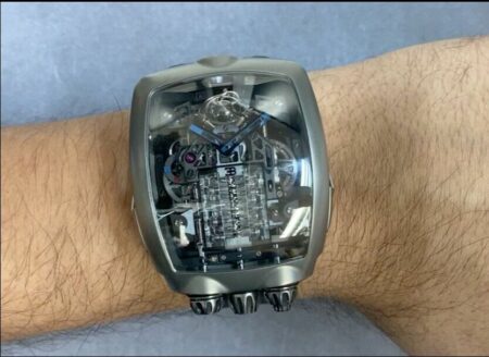 Jacob & Co. Bugatti Chiron Tourbillon Skeleton Titanium Watch B/P  BU200.20AB.AA