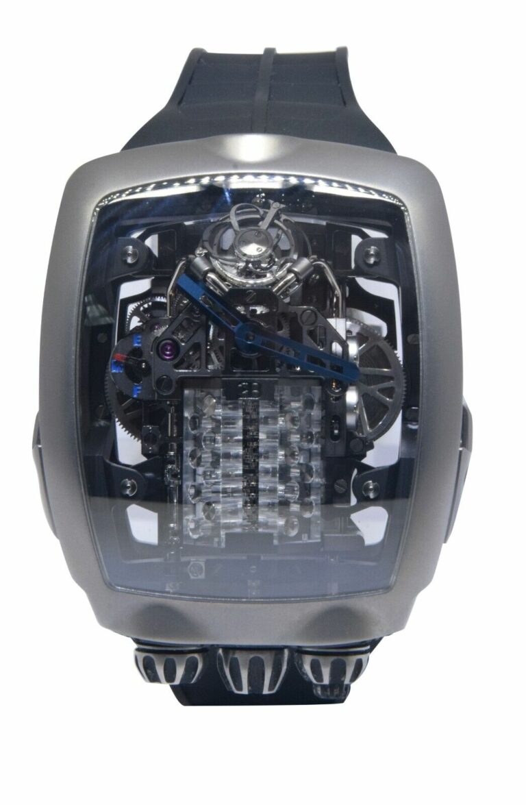 Jacob 
Co. Bugatti Chiron Tourbillon Skeleton Titanium Watch B/P  BU200.20AB.AA