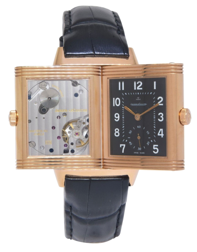 Jaeger LeCoultre Grande Reverso 18k Rose Gold Manual Watch Q3732470 270.2.04