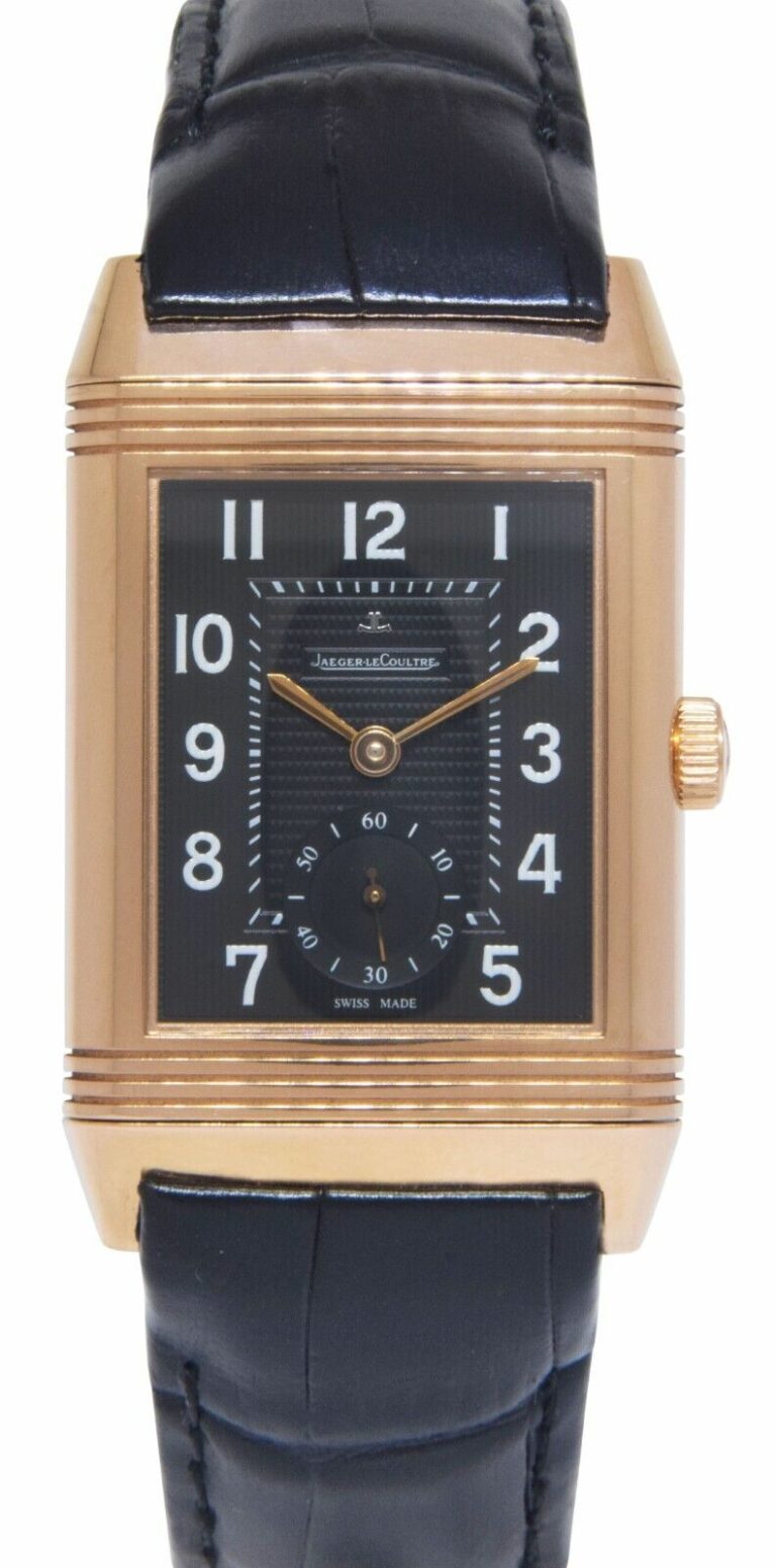 Jaeger LeCoultre Grande Reverso 18k Rose Gold Manual Watch Q3732470 270.2.04