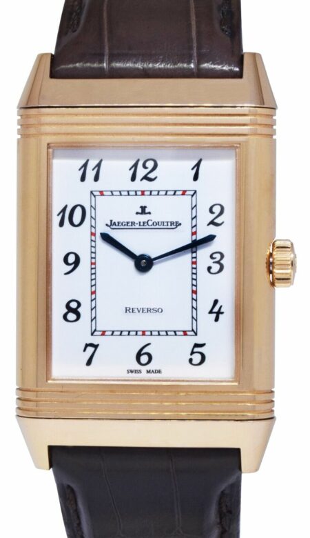 Jaeger LeCoultre Grande Reverso 18k Rose Gold Watch Box/Papers NEW Q3732523