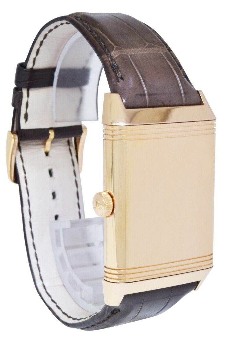 Jaeger LeCoultre Grande Reverso 18k Rose Gold Watch Box/Papers NEW Q3732523