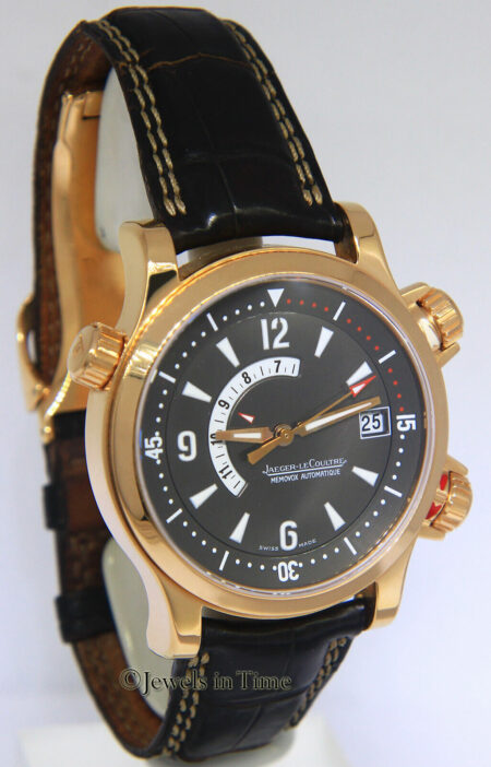 Jaeger Lecoultre Master Compressor Memovox 18k Rose Gold 41mm Watch 146.2.97/1