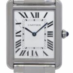 Cartier Tank Solo Large Steel Silver Dial Quartz Mens Watch W5200014 3169